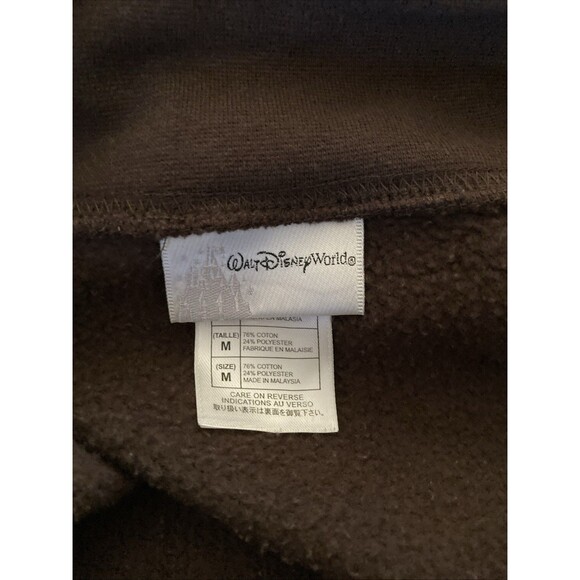 Walt Disney World Disneyland Mickey Mouse Brown Cinch Bag Drawstring Backpack - Picture 9 of 11